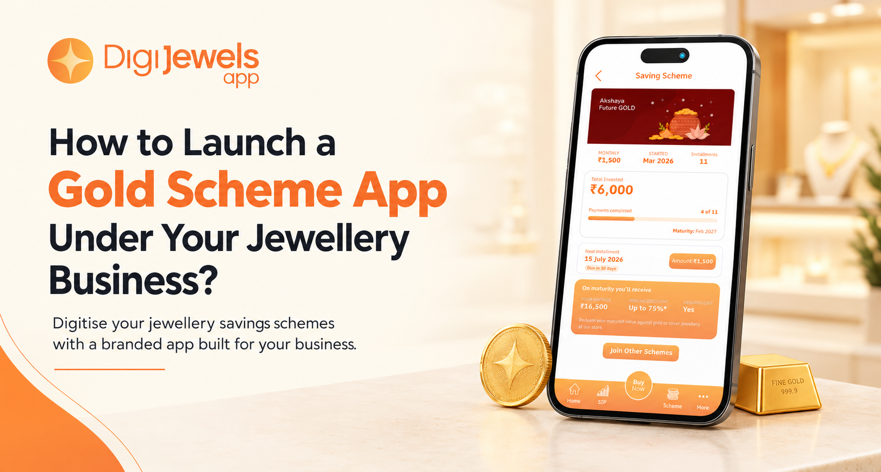 How to Launch a Gold Scheme App Under Your Jewellery Business?