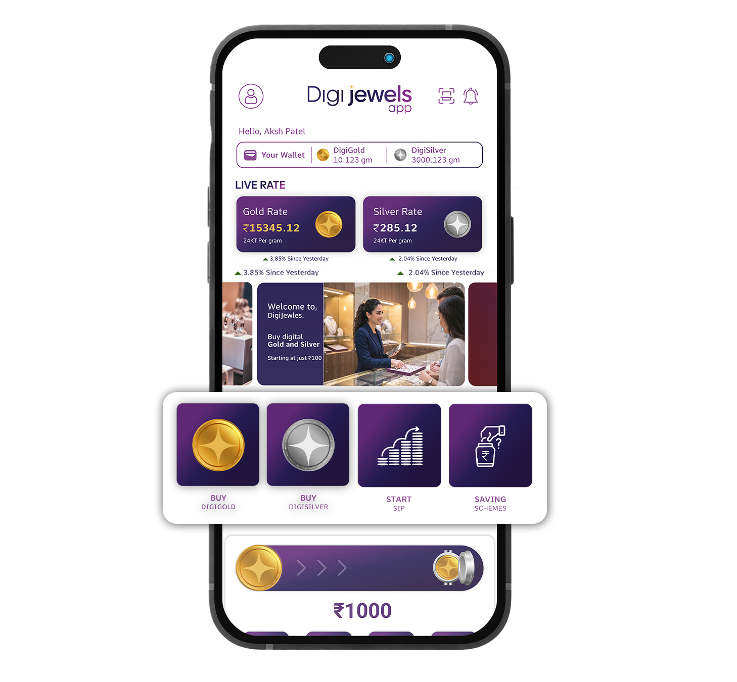 Digital Gold & Silver Screen